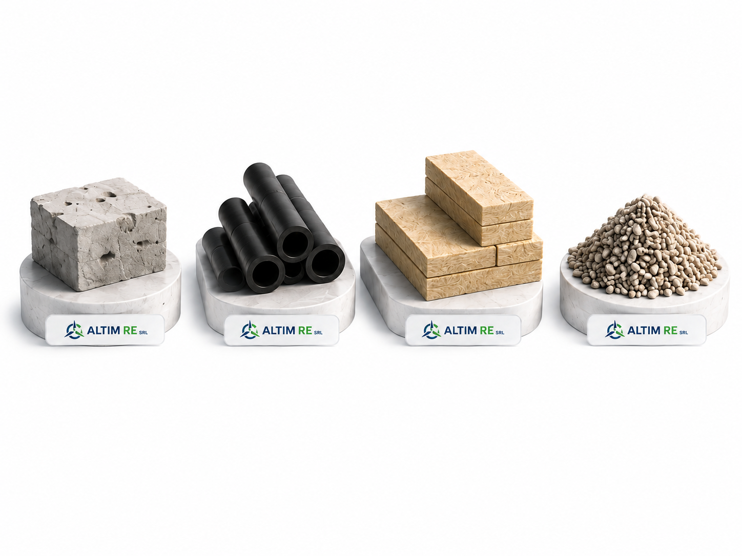 Recovered material output applications